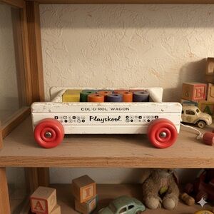 Vintage‎ Playskool Col-O-Rol Wagon 1960s